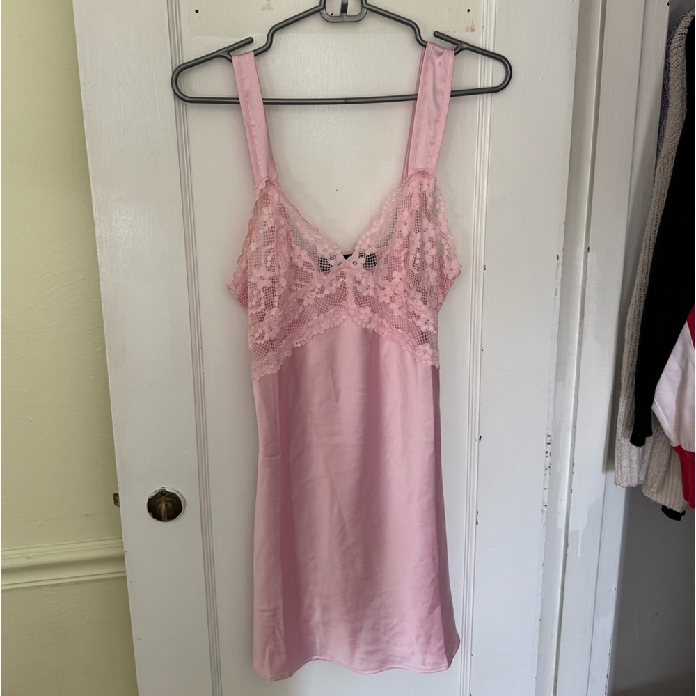Lioness Pink Lace Dress | Lioness Pink Slip Dress